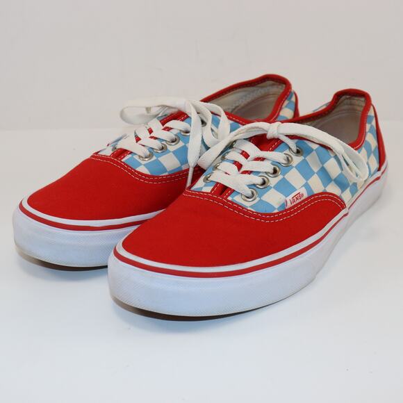 Vans Era US Open of Surfing 2015 Red Blue Checkerboard Men’s 7.5 - Picture 2 of 6